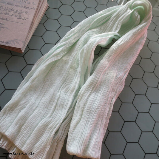 Koshihimo Seiden Crinkle Bindeband zart jade