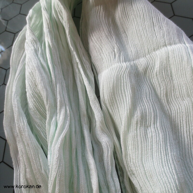 Koshihimo Seiden Crinkle Bindeband zart jade
