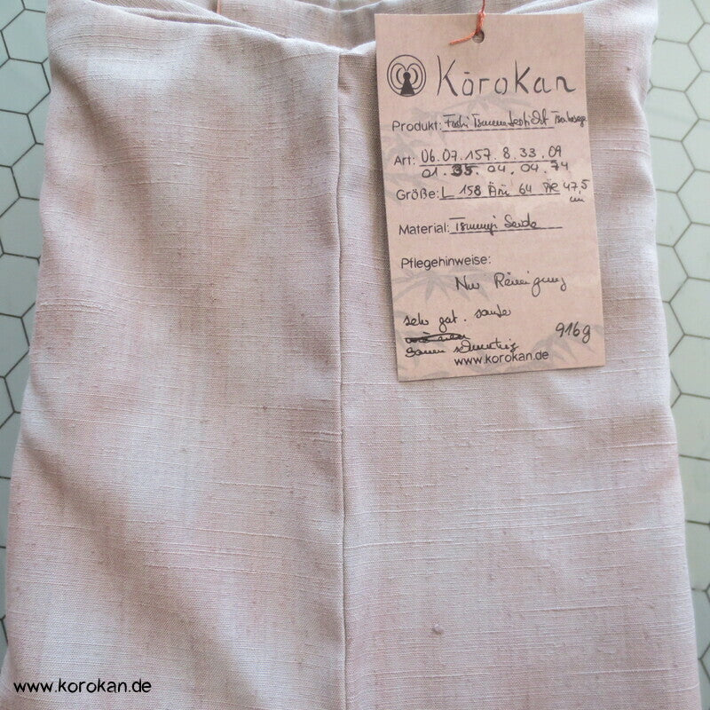 Bokashi und Sashiko Stickerei Tsumugi Tsukesage Kimono