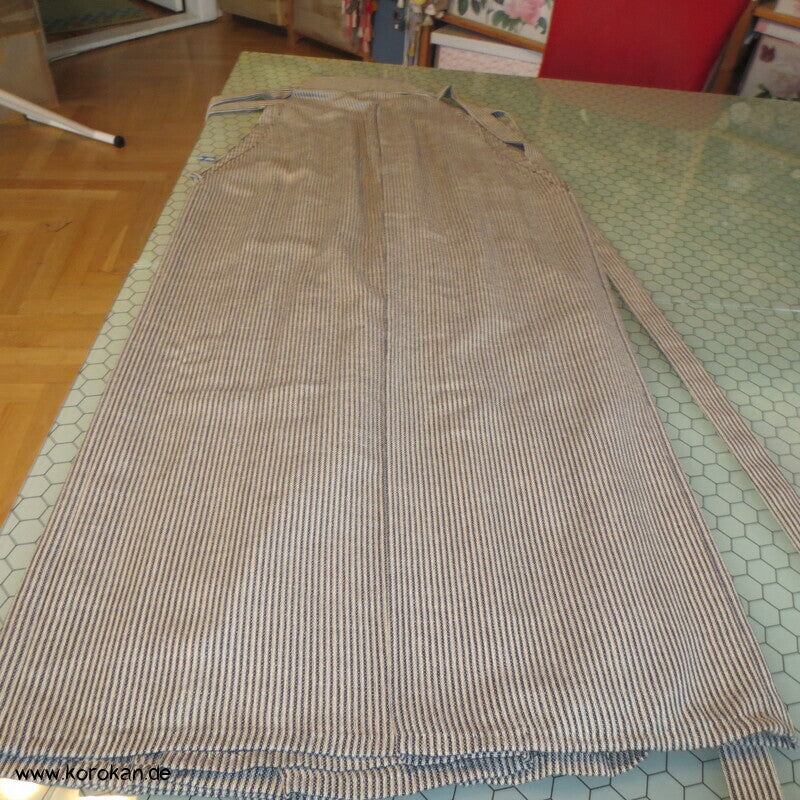 gestreifte Sommer Hakama  - Umanori Hosentyp - neu  - gestreifte Wollmischung