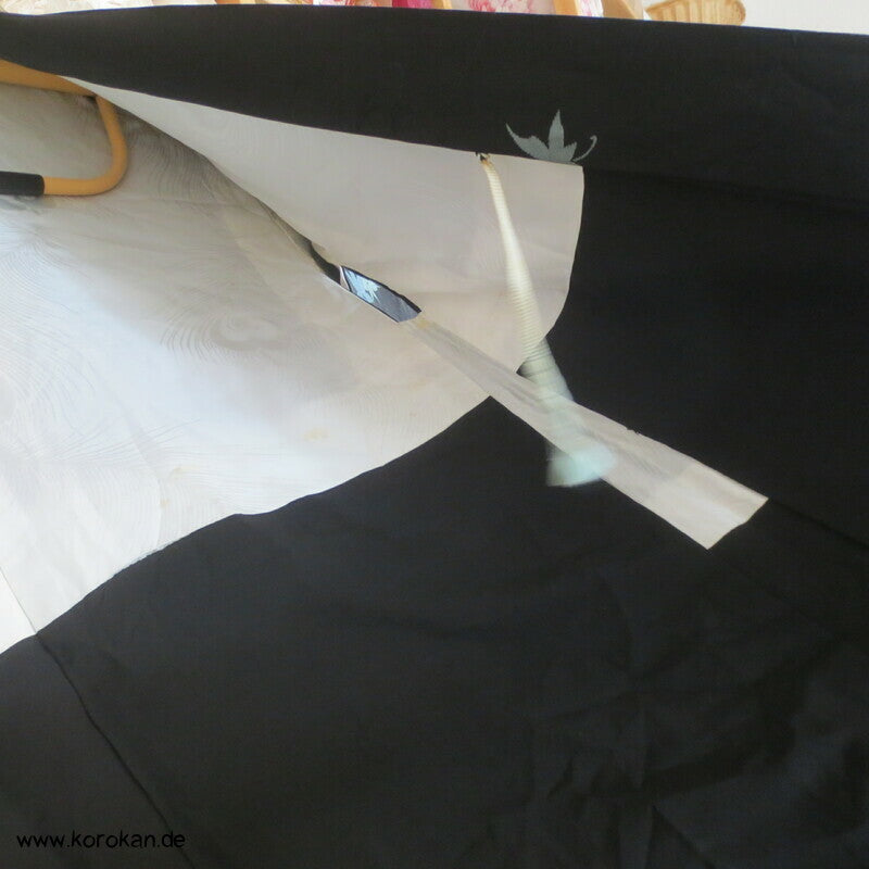 Urushi Ahorn über Wellen Seiden Jacquard japanische Haori Kimonojacke