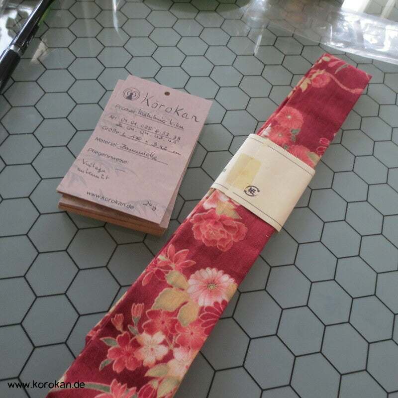 Blütendruck Baumwoll Himo Kimono Bindeband