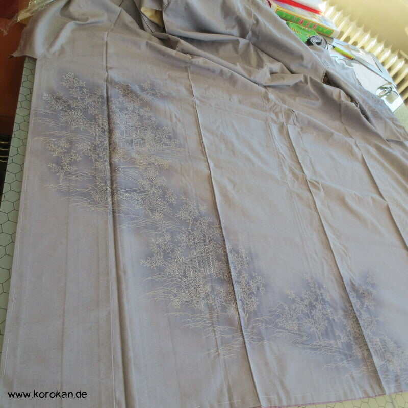 Gartenlandschaft Tsumugi Homongi Kimono