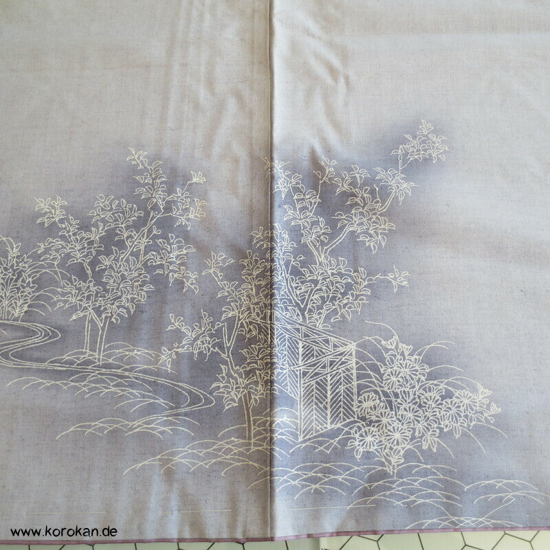 Gartenlandschaft Tsumugi Homongi Kimono