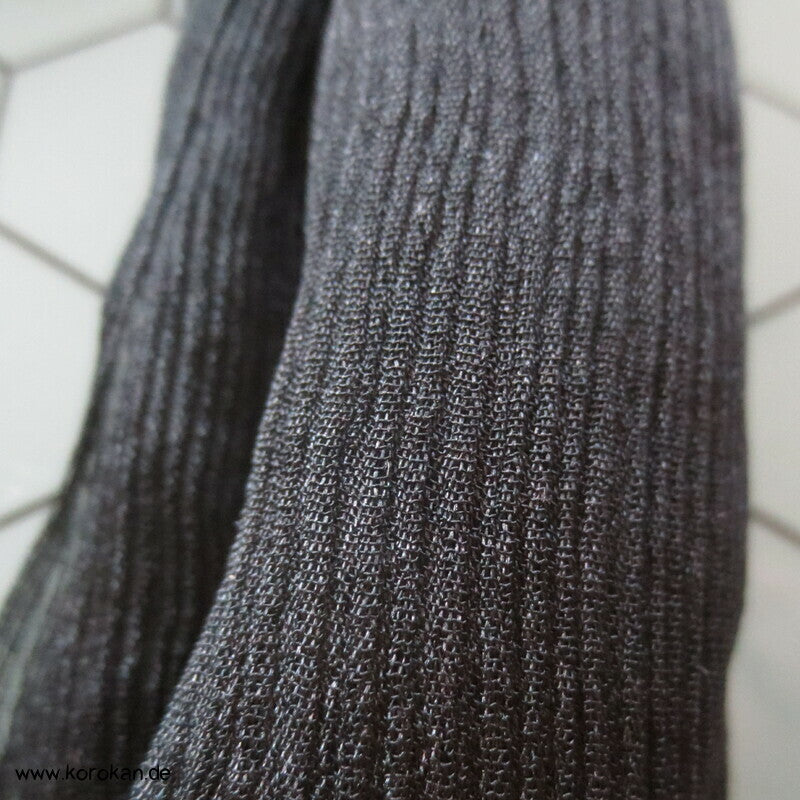Koshihimo Seiden Crinkle Bindeband schwarz