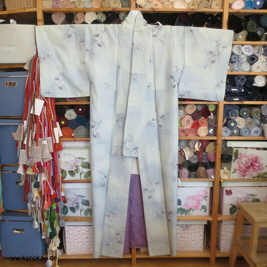 Bambus Kasuri Tsumugi Kimono