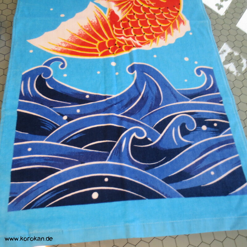 Marushin Goldbrassen japanisches Frottee Handtuch - auch als Tenugui