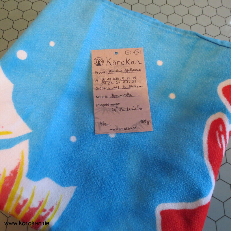 Marushin Goldbrassen japanisches Frottee Handtuch - auch als Tenugui