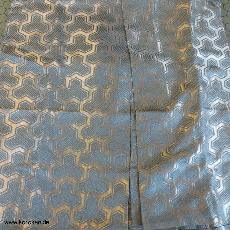hellblau silbernes Shokko Brokat Hakama - Umanori Hosen-Typ