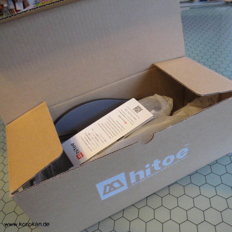 Hitoe Tabisocken Schuhe - Barfussschuhe, graumeliert, gestrickt, Gr. 38