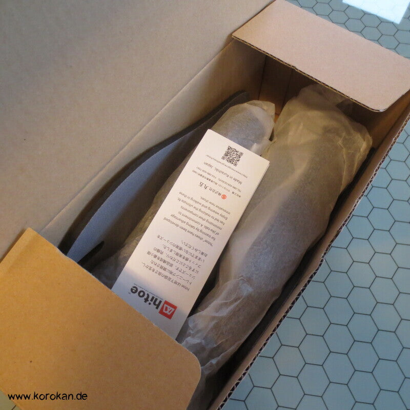 Hitoe Tabisocken Schuhe - Barfussschuhe, graumeliert, gestrickt, Gr. 38