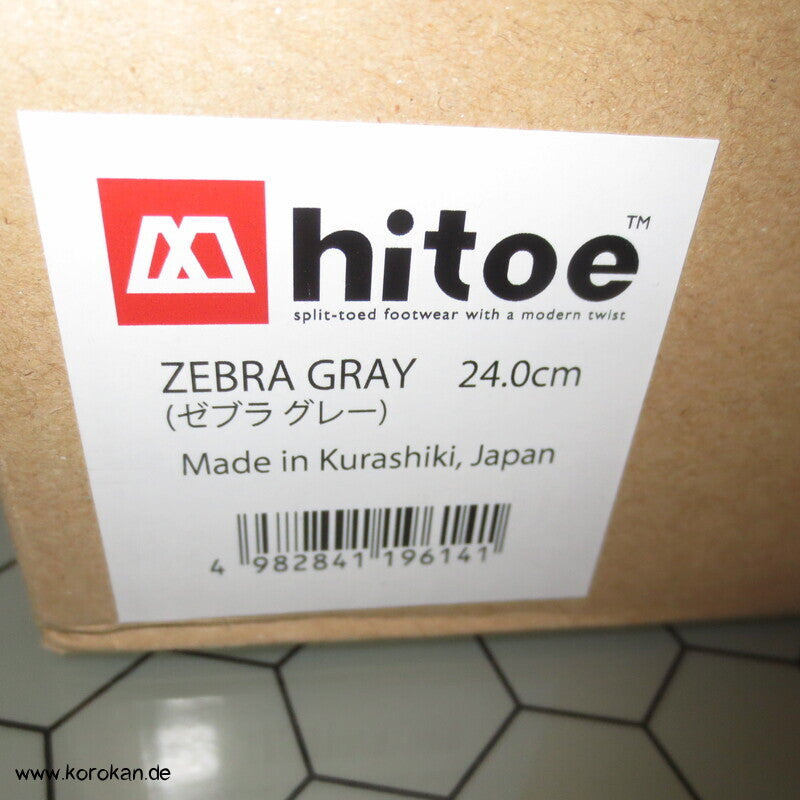 Hitoe Tabisocken Schuhe - Barfussschuhe, graumeliert, gestrickt, Gr. 38