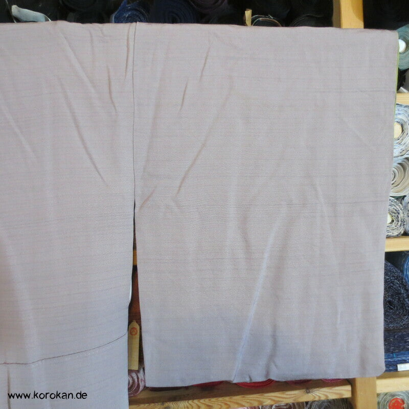 Homongi Seidencrepe Kimono, Farbverlauf, Blumen Stickereien, verfärbt
