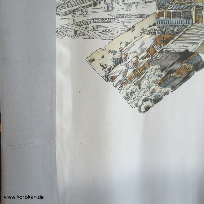 Seiden Juban Unterkimono, Tempel Shikishi, 3XL