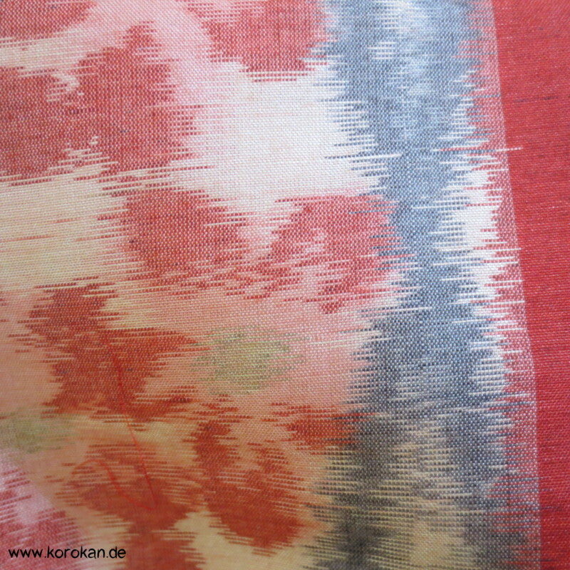 Sakura Gittermuster Meisen Seiden Haori Kimono Jacke