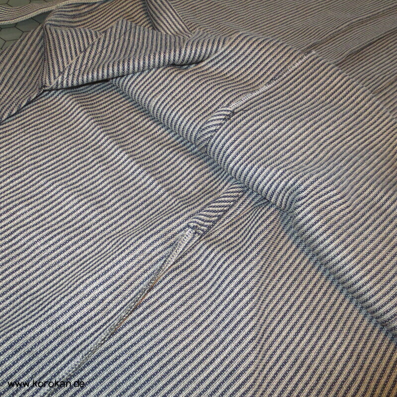 gestreifte Sommer Hakama  - Umanori Hosentyp - neu  - gestreifte Wollmischung, sehr lang