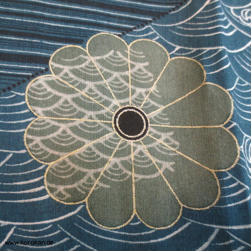 Kikustreifen Wollmuslin Juban Unterkimono