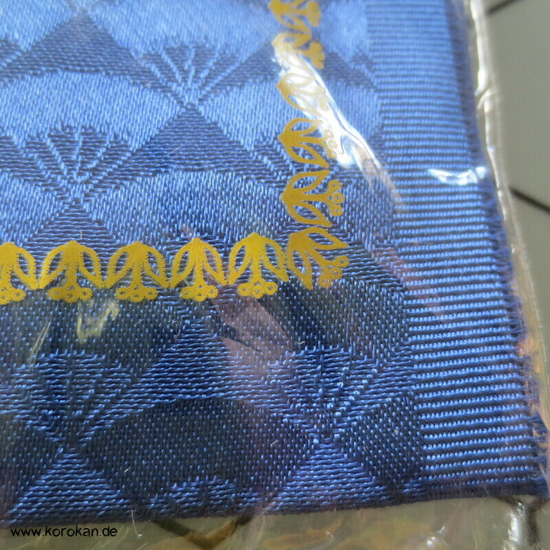 Han Eri Kragenstreifen blau mit Fächern