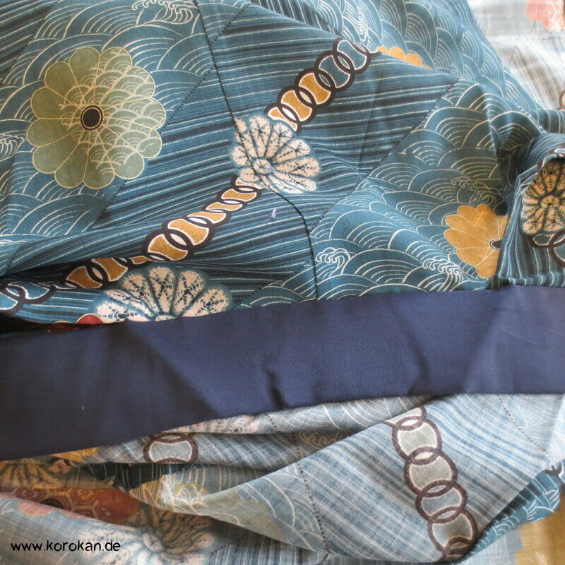 Kikustreifen Wollmuslin Juban Unterkimono