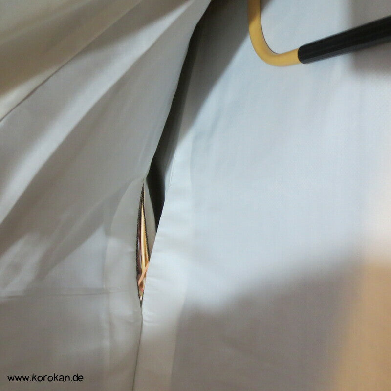 Bambuswald Kasuri Tsumugi Seiden Kimono