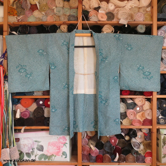 Fake Full Shibori Kamelien Haori mit Perlen Himo