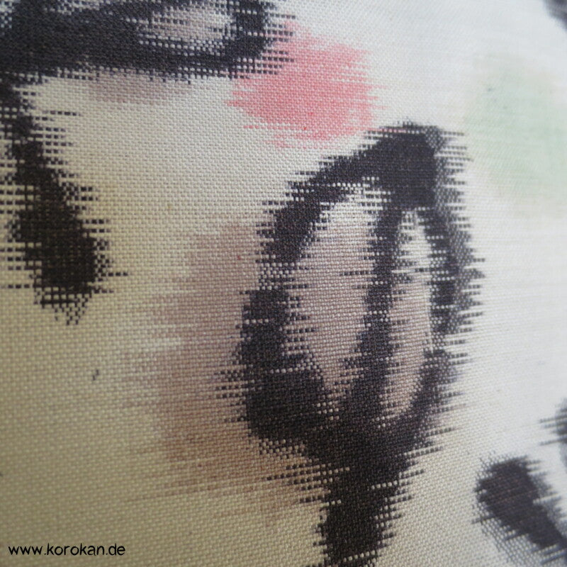 abstrakte Blumen Meisen Seiden Haori Kimono Jacke