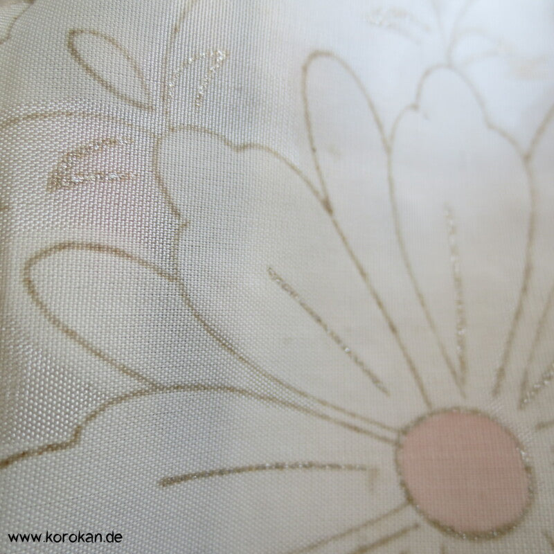 abstrakte Blumen Meisen Seiden Haori Kimono Jacke