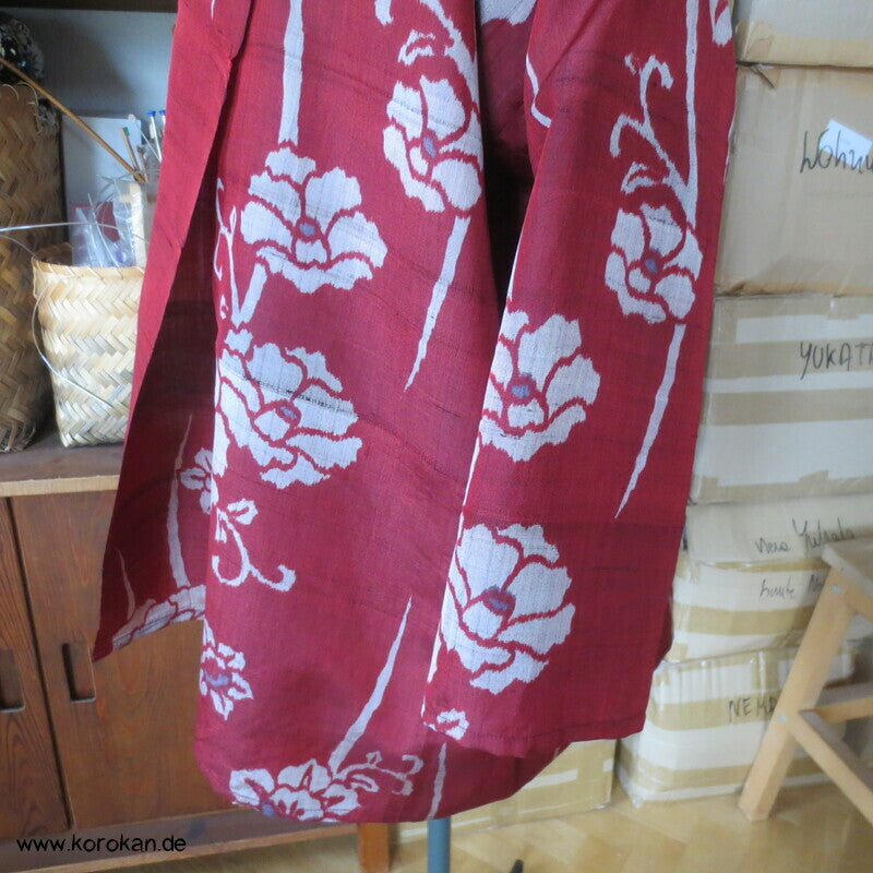 Kamelien Meisen Kimono Seide Wrap Jacke