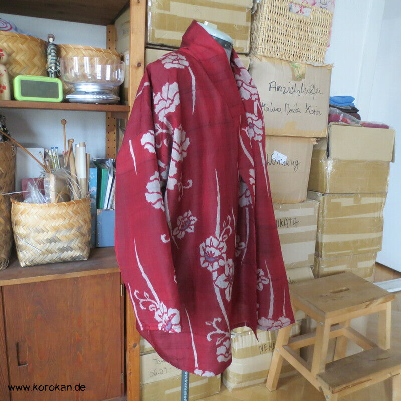 Kamelien Meisen Kimono Seide Wrap Jacke