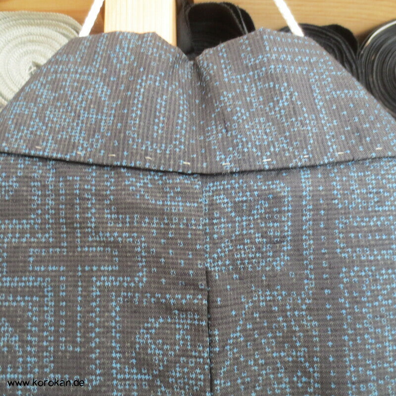 geometrisches Kasuri Tsumugi Kimono