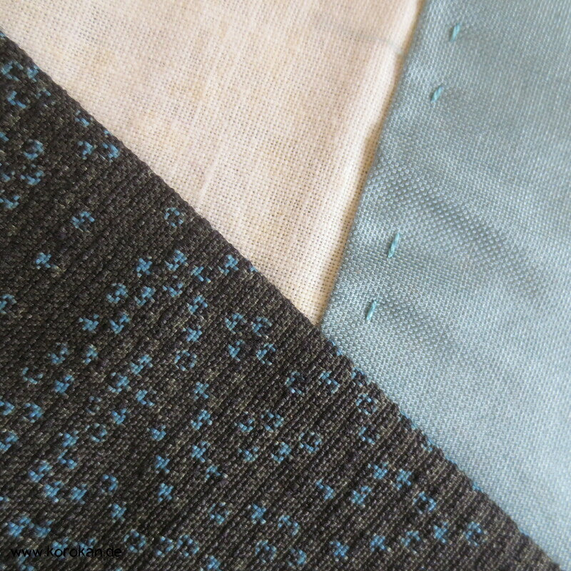 geometrisches Kasuri Tsumugi Kimono