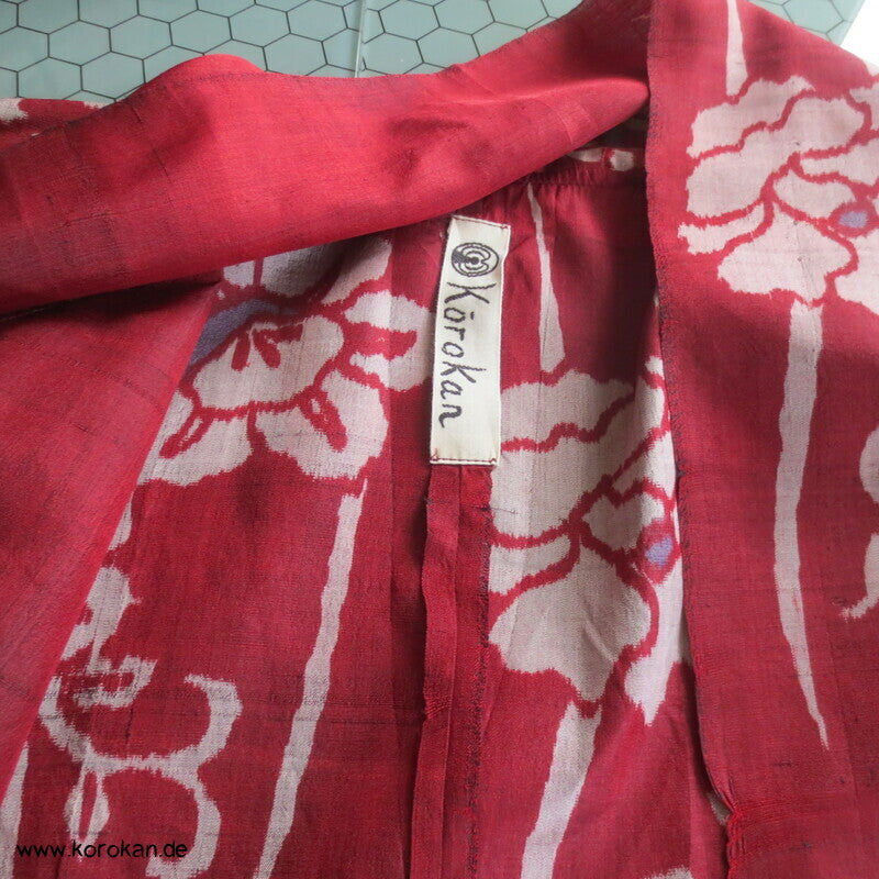 Kamelien Meisen Kimono Seide Wrap Jacke