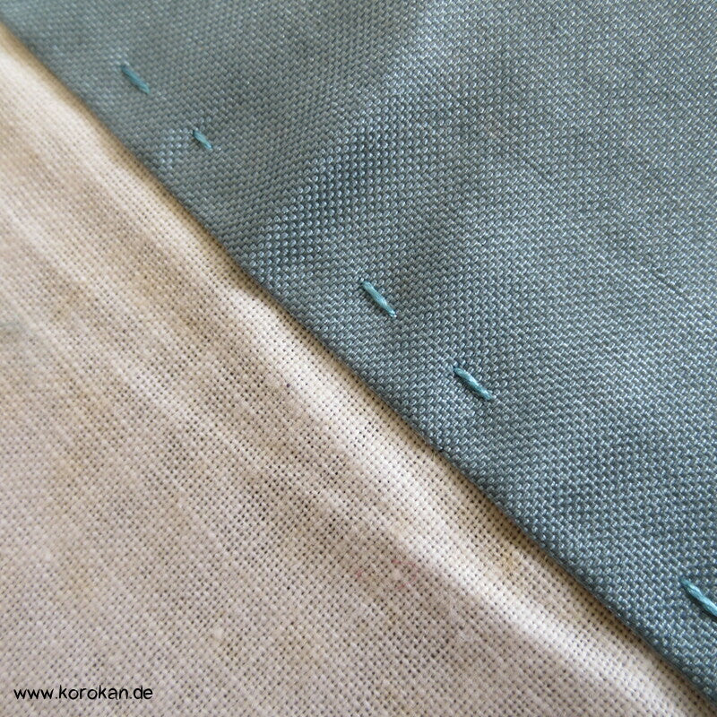 geometrisches Kasuri Tsumugi Kimono