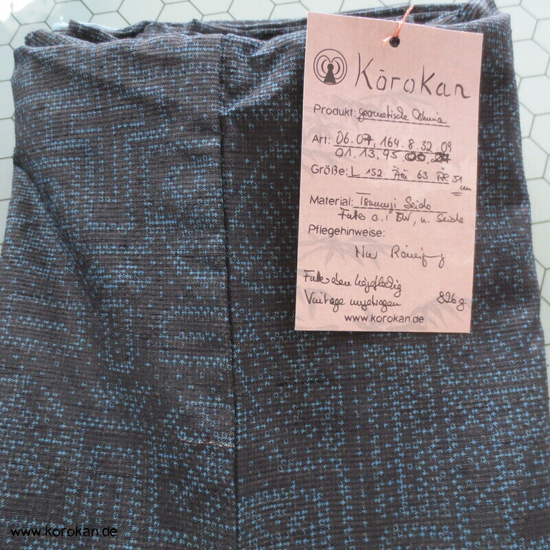 geometrisches Kasuri Tsumugi Kimono