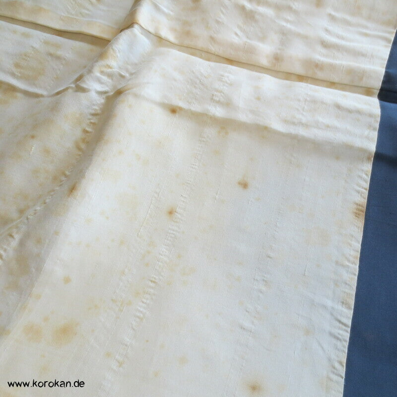 Jacquard gewebte dunkle Nebelschwaden Tsumugi Seiden Kimono, Japan