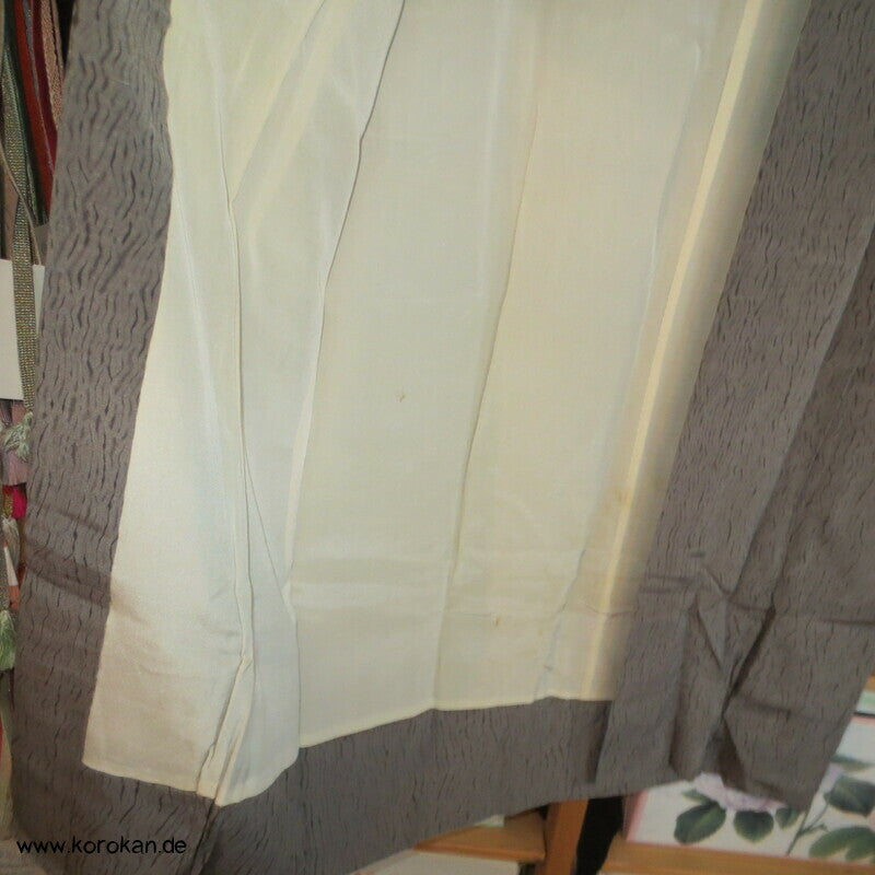 Itajime Näh Shibori Seiden Juban Unterkimono