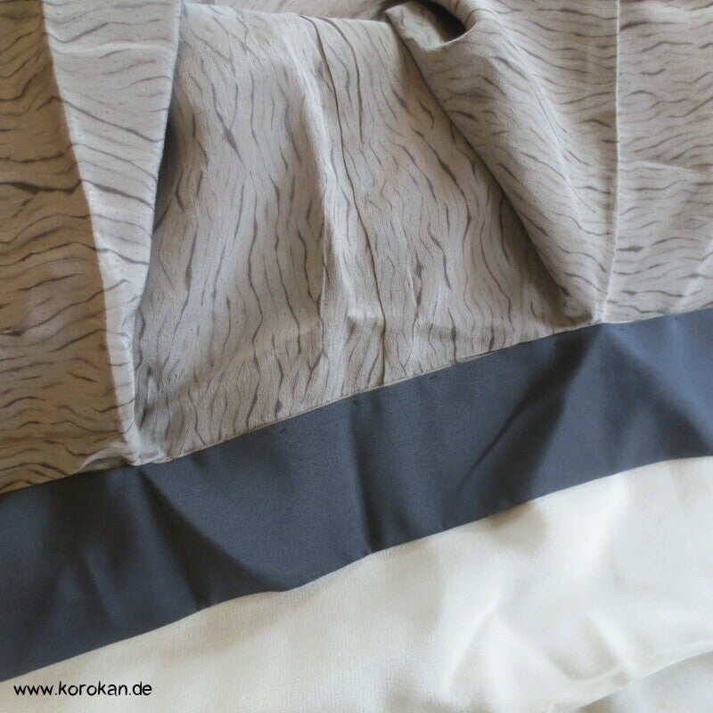 Itajime Näh Shibori Seiden Juban Unterkimono