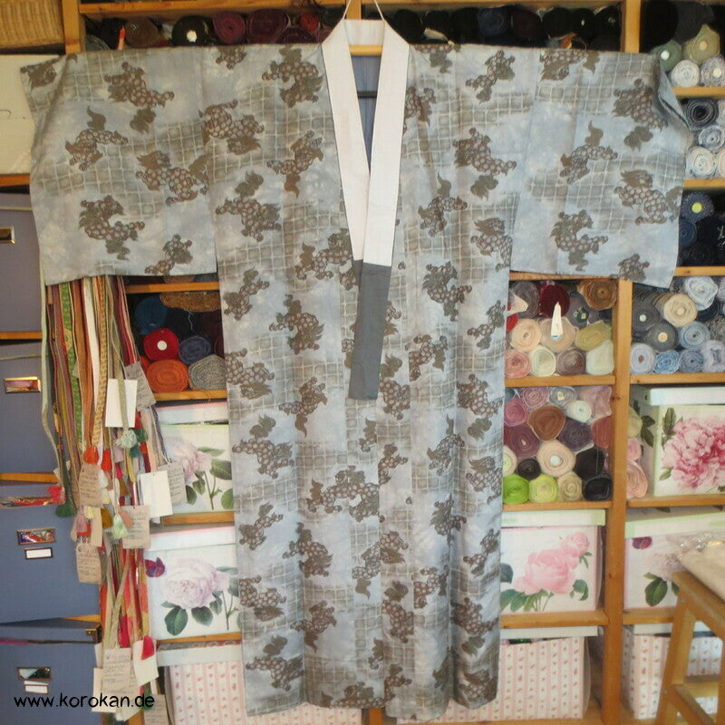 Shishilöwen Seide Juban Unterkimono