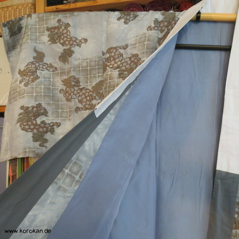 Shishilöwen Seide Juban Unterkimono