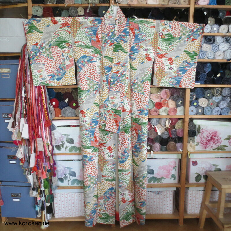 Kicho Vorhang Patchwork Komon Kimono