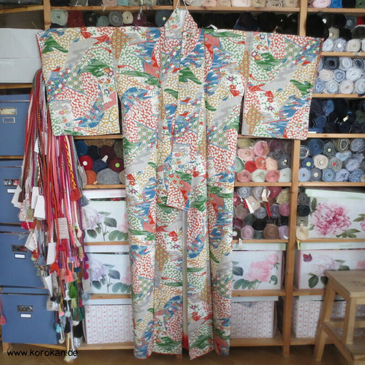 Kicho Vorhang Patchwork Komon Kimono