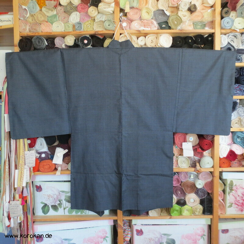 gewebter Tempel Seidenjacquard Futter, Haori Kimonojacke Kikko Kasuri Tsumugi Seide