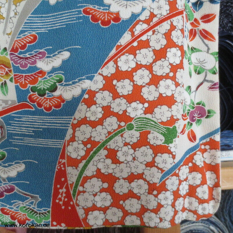 Kicho Vorhang Patchwork Komon Kimono