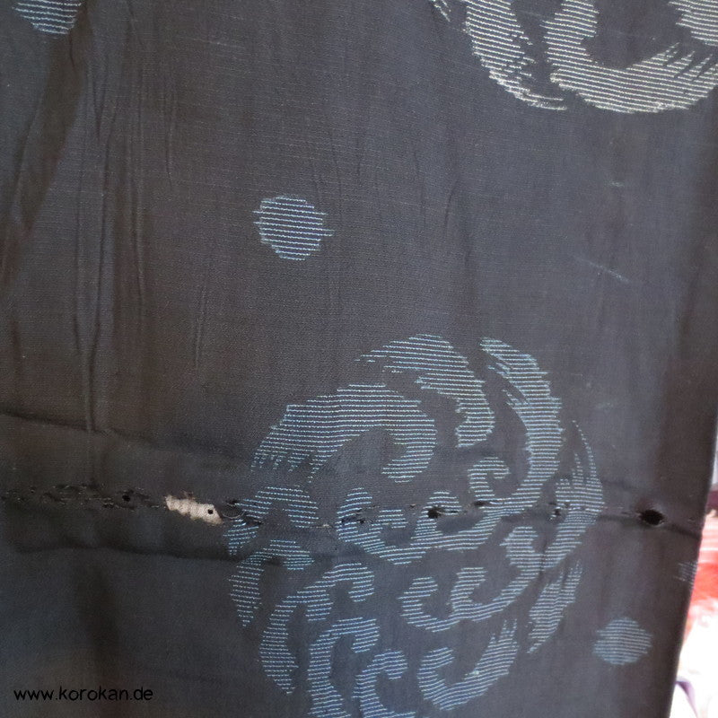 Wellenrondelle antiker Hitoe - Kimono Rho Crepe