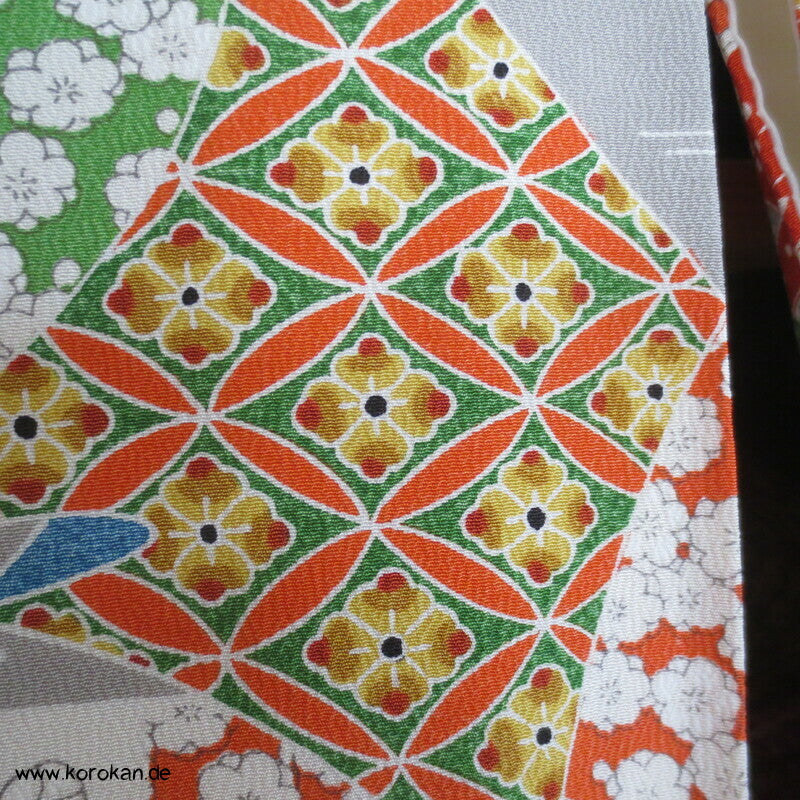 Kicho Vorhang Patchwork Komon Kimono