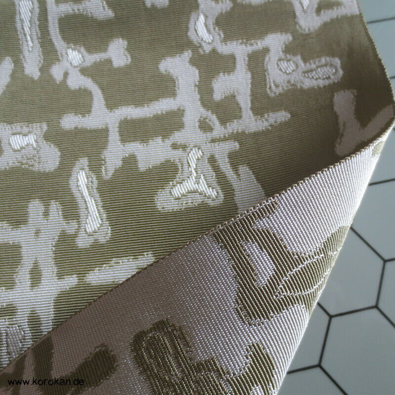 abstrakte Ranken Obi Seidenrips Jacquard