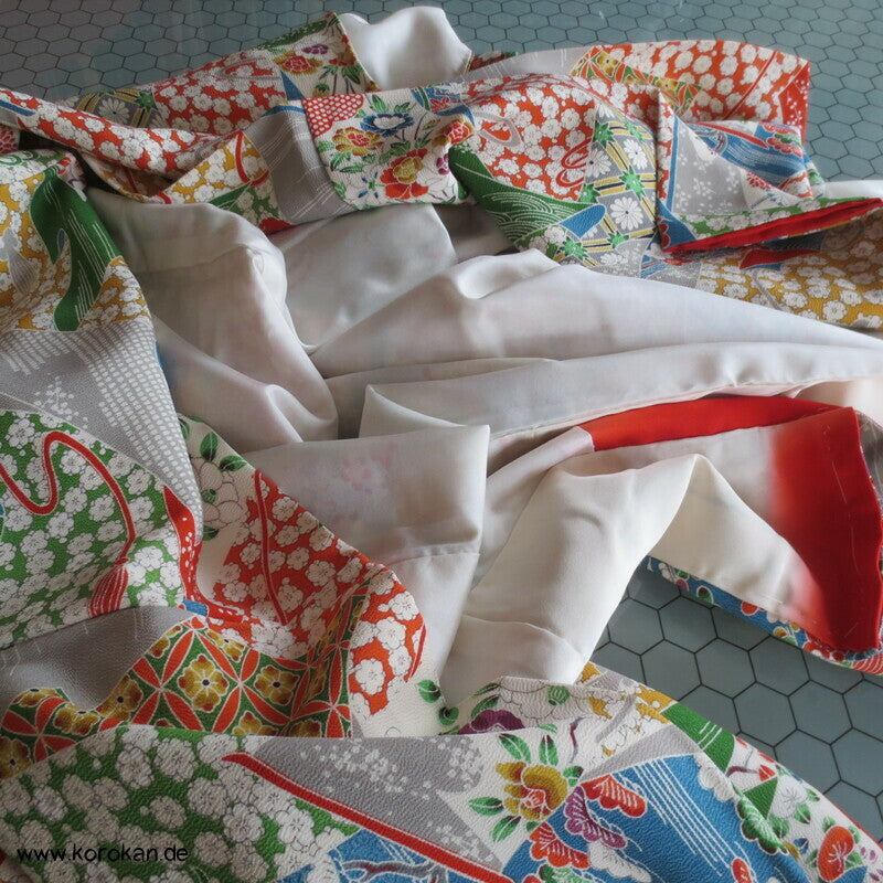 Kicho Vorhang Patchwork Komon Kimono