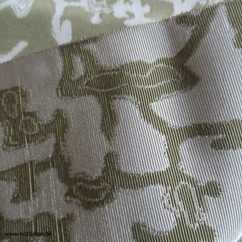 abstrakte Ranken Obi Seidenrips Jacquard