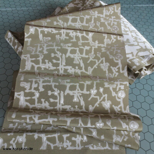 abstrakte Ranken Obi Seidenrips Jacquard