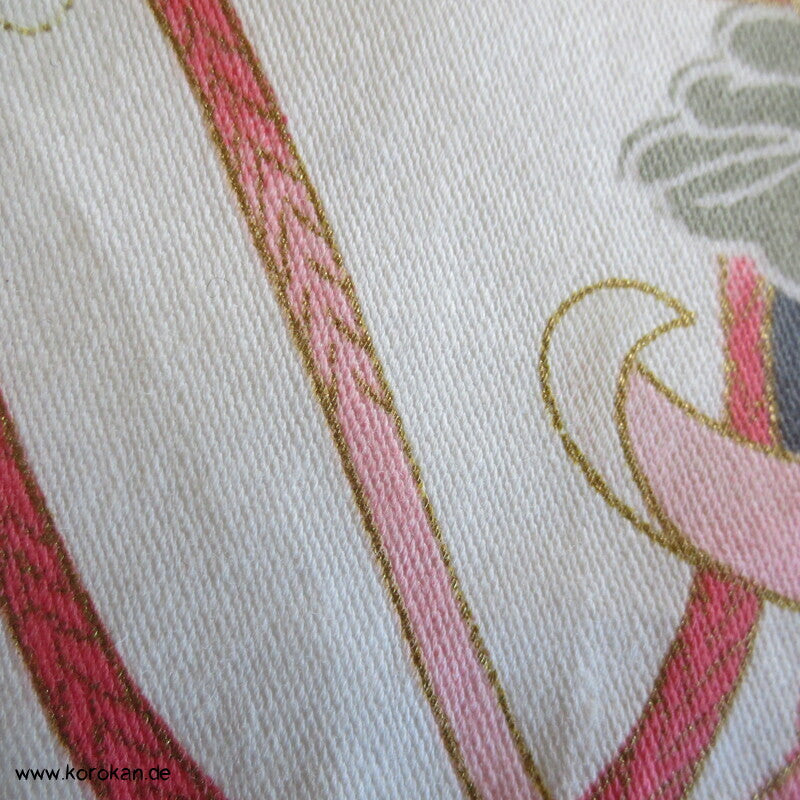 Blumenstrauß Chrysanthemen Nemaki - japanischer Baumwoll Schlaf Kimono